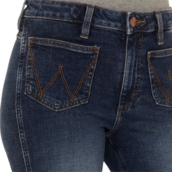 Wrangler Retro Jeans Victoria High Rise Flare Denim Jeans 112321422 NWT 31 X 34 - Picture 3 of 13